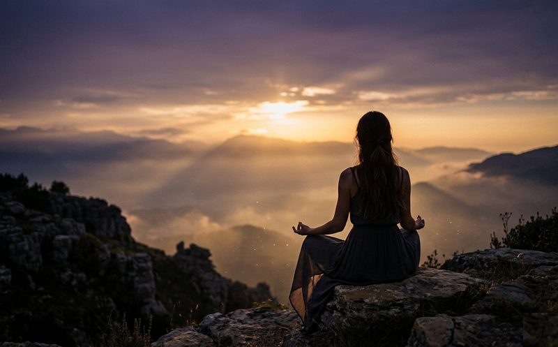 Tarocchi aperti su tessuto viola per lettura spirituale